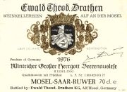 Drathen_Wintricher Grosser Herrgott_beerenauslese 1976